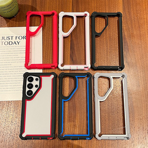 Funda para Samsung S25 Ultra S24 con diseño de bloques de color, funda para teléfono con protección anticaídas en las cuatro esquinas, funda para S23 FE/A56A06 - Product Image 2