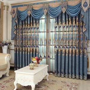 Châu Âu sang trọng Màn Ống rèm cửa 100% polyester cho pháp cửa sổ nhà sử dụng tùy chỉnh-thực hiện - Product Image 6