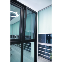 Ventana Abatible de Aluminio con Marco Delgado Certificada por AMJ American NFRC, Resistente a Huracanes, Aislamiento Acústico