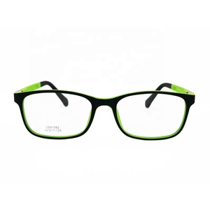 Groothandel 1082 TR90 Flexibele Scharnier Vierkante Vorm Effen Dubbele Kleuren Optische Brilmonturen Met Siliconen Tips Voor Jongens - Product Image 2