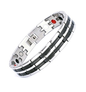 Pulsera de Terapia Magnética de Germanio FIR, Equilibrio Iónico, Piedra Curativa Natural, Gema Energética, Alivio del Estrés Magnético - Product Image 4