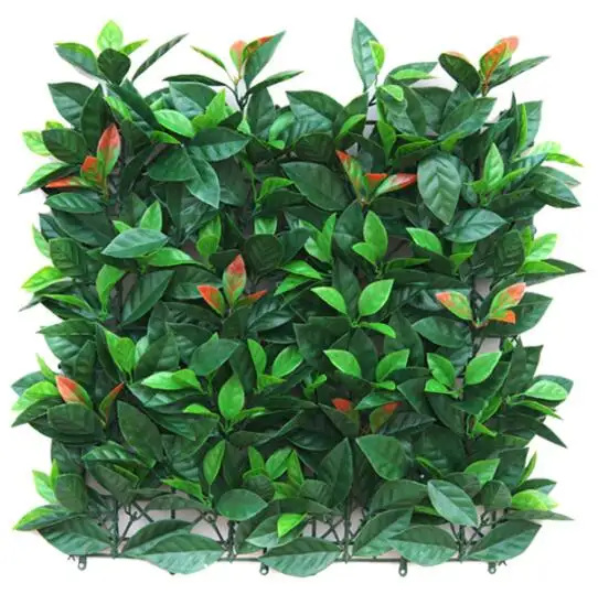 Factory Sale UV Resistant Fake Laurel Hedge Artificial Hedge Panel Fence Vertical Green Grass wall