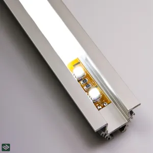 LED-Aluminium profil Einbau-Trockenbau profil aus extrudiertem Aluminium mit Flansch und LED-Streifen für Gipsdecke nwand