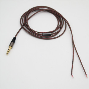 Cable de audio DIY con conector chapado en oro de 3.5mm y núcleo de TPE para reparación de auriculares - Product Image 1