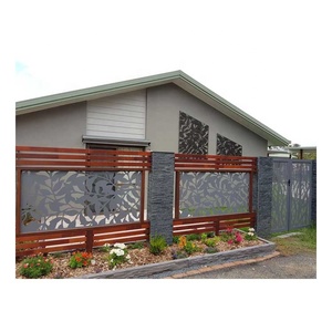 Puertas de valla de aluminio personalizadas para jardín, de hierro, para demarcar el jardín - Product Image 1
