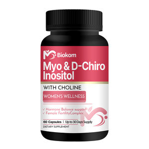 Myo & D-Chiro Inositol Equilíbrio Hormônio Fertilidade Feminina Pele Complexo Saúde Myo & D-Chiro Inositol Cápsulas - Product Image 1