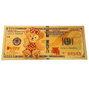 Billete Conmemorativo <span class=keywords><strong>de</strong></span> Anime Americano Duffy's Friends, Billete <span class=keywords><strong>de</strong></span> <span class=keywords><strong>100</strong></span> Dólares con Lámina Dorada, Moneda Ficticia <span class=keywords><strong>de</strong></span> Anime, Billete <span class=keywords><strong>de</strong></span> Oro <span class=keywords><strong>de</strong></span> 24k - Product Image 6