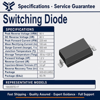 Diode de commutation ROHM 1SS355TE-17 80V 100mA 4ns Trr 3pF Ct UMD2 SOD-323 SC-90A 2 broches Montage en surface Haute vitesse SMD 1.2V VF