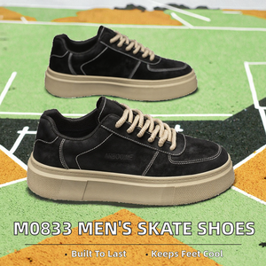 M0833 Zapatillas Deportivas para Hombre, Diseño Nuevo, Transpirables, Impermeables, con Soporte de Arco, Suela Gruesa, Color Negro, Casuales, para Primavera, Precio Bajo - Product Image 2