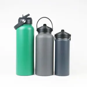 Doppelwandige Edelstahl-Trink flasche Sport reise Vakuum isolierte Flasche Sport flasche mit weitem Mund