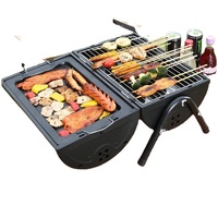 Four de cuisson électrique et gril à brochettes sans fumée en acier inoxydable chromé petit barbecue domestique