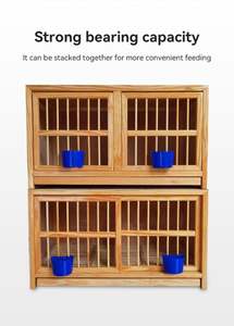 Cage d'élevage de pigeons de course écologique Boîte à pigeons en bois pour pigeons d'élevage - Product Image 4