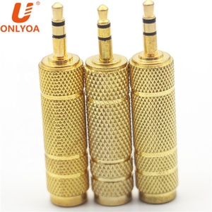 Enchufe hembra de 6,5mm chapado en oro a enchufe de 3,5mm adaptador de Audio de micrófono estéreo macho para REPRODUCTOR DE <span class=keywords><strong>MP3</strong></span> y convertidor de auriculares de micrófono - Product Image 5