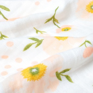 Giá Bán Buôn Trong Kho Tùy Chỉnh In Ấn Mềm 6 Hai Lớp Hữu Cơ Tre Bông Trẻ Em Trẻ Em Bọc Bé Muslin Chăn - Product Image 3