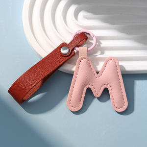 พวงกุญแจ<span class=keywords><strong>หนัง</strong></span>สั่งทำขายส่ง พวงกุญแจอักษร A-Z พวงกุญแจ<span class=keywords><strong>หนัง</strong></span> PU พร้อมสาย<span class=keywords><strong>หนัง</strong></span> - Product Image 3