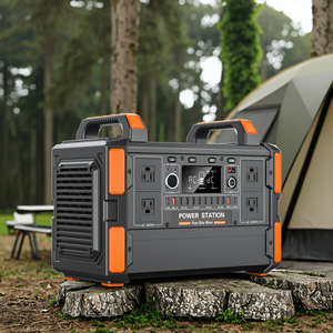 Portable 200W-2500W Outdoor Power Station Solar Bank Car Source Jump Flashlight Remote Control Cigar T11 Solar <b>Generators</b> - Product Image 1