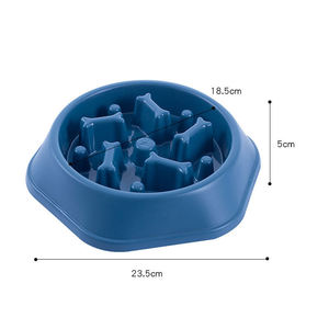 Pet köpek besleme yemek kasesi Anti-yutma levha yavru yavaşlatmak yeme besleyici yemekleri kase - Product Image 6