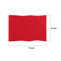 Drapeau de golf personnalisé pour putting green, en nylon 420D, double couture, mini-drapeau solide avec tube en plastique pour l'entraînement au golf