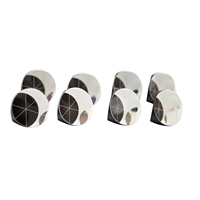 En Stock 25.4mm 1 "Diamètre Argent Cuivre Revêtement Ag Revêtement Noir Peint 5" Angle Précision Coin Cube Enquête Mini Prisme