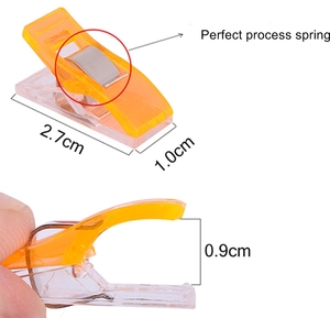 Ebay Amazon Hot Sale 120 Stück Japanische kunststoff farbene kleine Bastel clips Binde clips Quilten Nähen Quilter Clips - Product Image 4