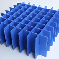 Haute Standard Antistatique Ondulé PP Coroplast Étanche En Plastique Cloisons Séparation Barrière Grille Boîte Entretoise Lame Pince