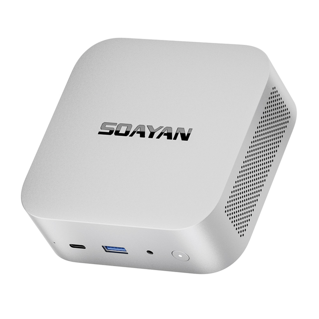 SOAYAN New Gaming Mini PC AMD Ryzen 9 8945HS 8-Core 32GB DDR5 1TB SSD Windows 11 Pro/Linux WiFi6 BT5.2 AMD Radeon 780M 3-Year