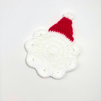 Breloques florales au crochet faites à la main du Père Noël, vente en gros, jouets floraux tricotés exquis, cadeau de Noël, fabricant