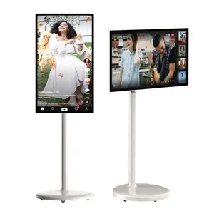 Android 11 Touchscreen 4 32g 32 Zoll Stand By Me TV 27 Zoll tragbarer TV-Monitor für Yoga Fitness Game Video Player