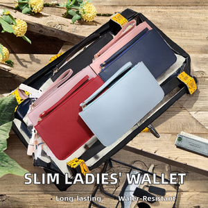 Lange Cash Portemonnee Houder Ultra Slanke Pu Lederen Kleine Polsbandje Portemonnee Houder Waterdichte Wissel Tassen Promotie Cadeau Voor Vrouwen - Product Image 6