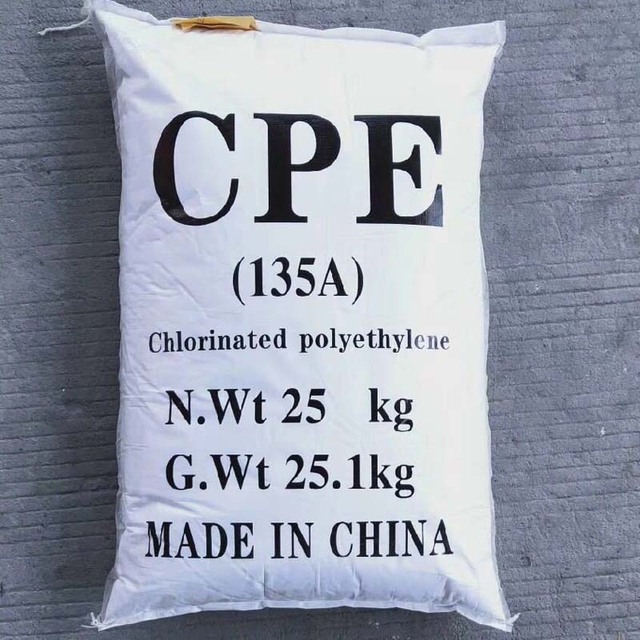 CPE 135A Chlorinated Polyethylene 25kg/bag White Powder Impact Resistance Chemical Additives Wires Cables Daily Chemicals