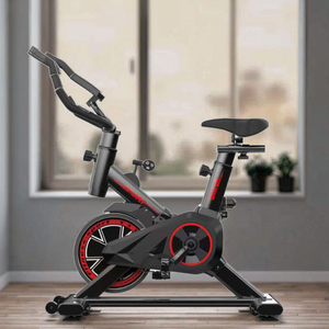 Vélo de spinning d'intérieur silencieux en acier magnétique portable pliable de haute qualité avec capteur de fréquence cardiaque pour une utilisation à domicile, des séances d'entraînement en salle de sport - Product Image 3