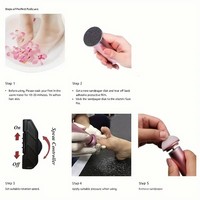 Lime à pieds électrique professionnelle pour pédicure, élimination des peaux mortes, limes à pieds en papier de verre remplaçables