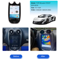 MOOKAKA Carplay layar vertikal 14 inci Android, Radio mobil GPS nirkabel Multimedia mobil 12.1 GT 570-2015 Carplay 2019 inci