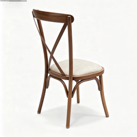 Chaises de mariage et d'événements de style européen à dossier croisé en gros pour fournisseurs de banquets
