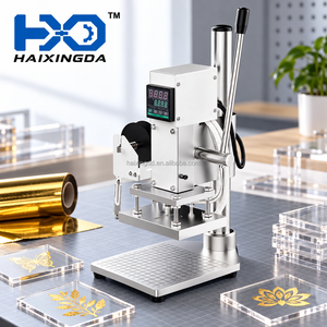 Máquina de Prensa de Calor Manual, Herramienta Pequeña de Estampado en Caliente con Control Digital de Temperatura para Impresión de Logotipos Personalizados en Papel y Cartulina - Product Image 1