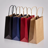 Tas Belanja Kertas Custom dengan Pegangan, Tas Kertas Kraft dengan Pegangan Terpilin, Tas Kado Kertas Die Cut, Tas Kertas Custom dengan Logo