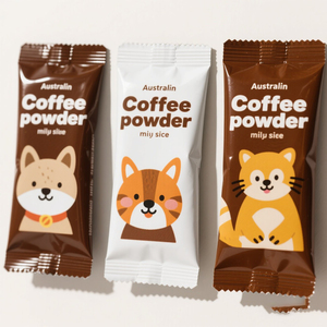 Op Maat Bedrukt 50G 100G Klein Formaat Koffiepoeder Glanzend Met Gemakkelijk Te Scheuren Zak Zonwerend Pakket Fabrieksprijs Mylar Tas - Product Image 4