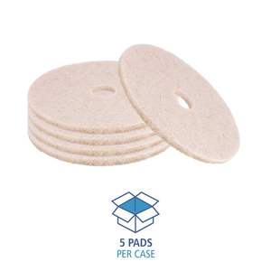 21 pouces. Tampons de polissage pour sols en poils de porc naturels, couleur bronzée, lot de 5 - Boardwalk BWK4021NHE - Product Image 5