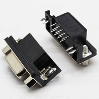 DB9 RS232 Seri Adaptör Erkek/Dişi Cinsiyet Değiştirici 9-Pin D-Sub Vidalı Terminaller