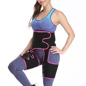 Cinturón para el sudor de las mujeres del medio <span class=keywords><strong>muslo</strong></span> de compresión del de neopreno de logotipo entrenador de cintura - Product Image 5