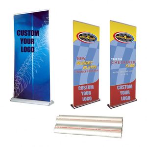 Pancarta Retráctil para Eventos con Base de Aluminio, Banner Enrollable para Exhibiciones Portátiles, Ferias Comerciales, Publicidad en Pared, Señalización - Product Image 1