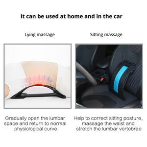 Planche de Massage pour le dos, outil professionnel de relaxation pour soulager les douleurs de la colonne vertébrale, appareil de Traction <span class=keywords><strong>lombaire</strong></span>, d'étirement pour la taille - Product Image 6