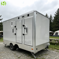 Unité de toilettes portables Goeasy pour camping-car et unité de toilettes préfabriquée, remorque de toilettes extérieure personnalisée avec douche
