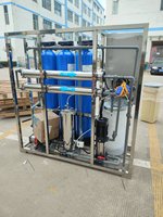 Système d'osmose inverse conteneurisé 500 LPH avec réservoir de prétraitement à 3 étapes pour installation mobile de traitement d'eau d'urgence