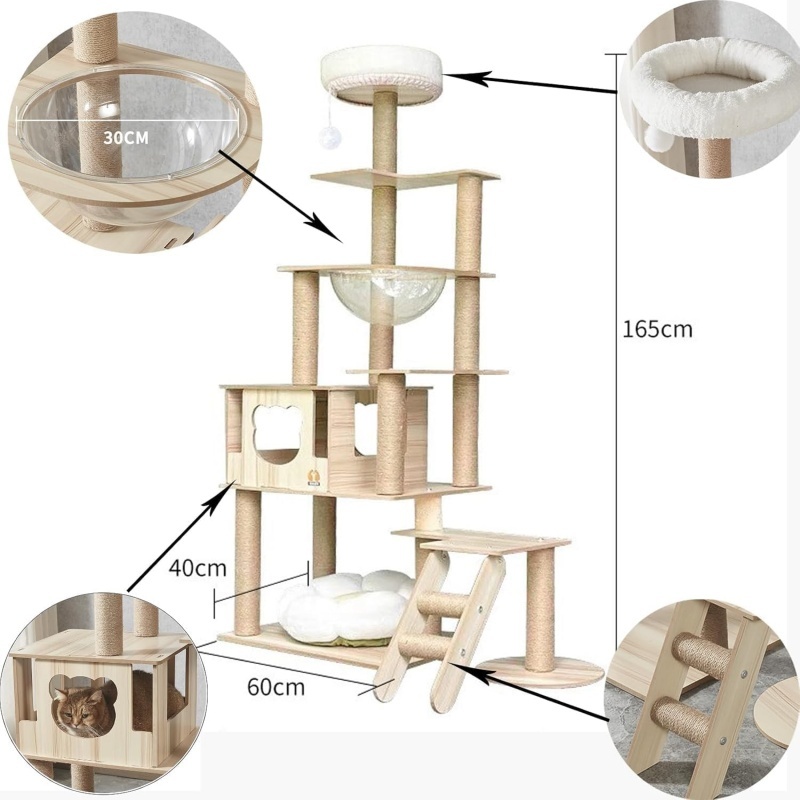 Multi layer cat Playing Tree House
