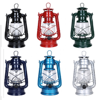 Lampe à kérosène LED classique écologique alimentée par batterie avec lumière à intensité réglable, lanterne de camping vintage portable avec poignée, lanterne d'urgence