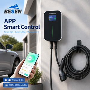 BESEN Caricabatterie Domestico per Auto Elettriche 22kW Wallbox EV 32A con App Wifi <span class=keywords><strong>Stazione</strong></span> <span class=keywords><strong>di</strong></span> <span class=keywords><strong>Ricarica</strong></span> per Veicoli Elettrici - Product Image 2