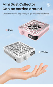 Mini aspirateur à poussière en plastique 2026, prix <span class=keywords><strong>de</strong></span> gros, pour techniciens ongulaires, portable, faible bruit, rechargeable, modèle compact - Product Image 4