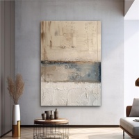 Peintures murales modernes en gros, art abstrait fait main, peinture à l'huile texturée épaisse personnalisée, écologique, style Wabi Sabi sur toile pour la maison