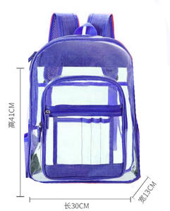 Custom <b>Travel</b> Pvc Waterproof Backpack <b>Clear</b> Student Transparent School <b>Bag</b> Transparent Backpack Women Backpack - Product Image 2